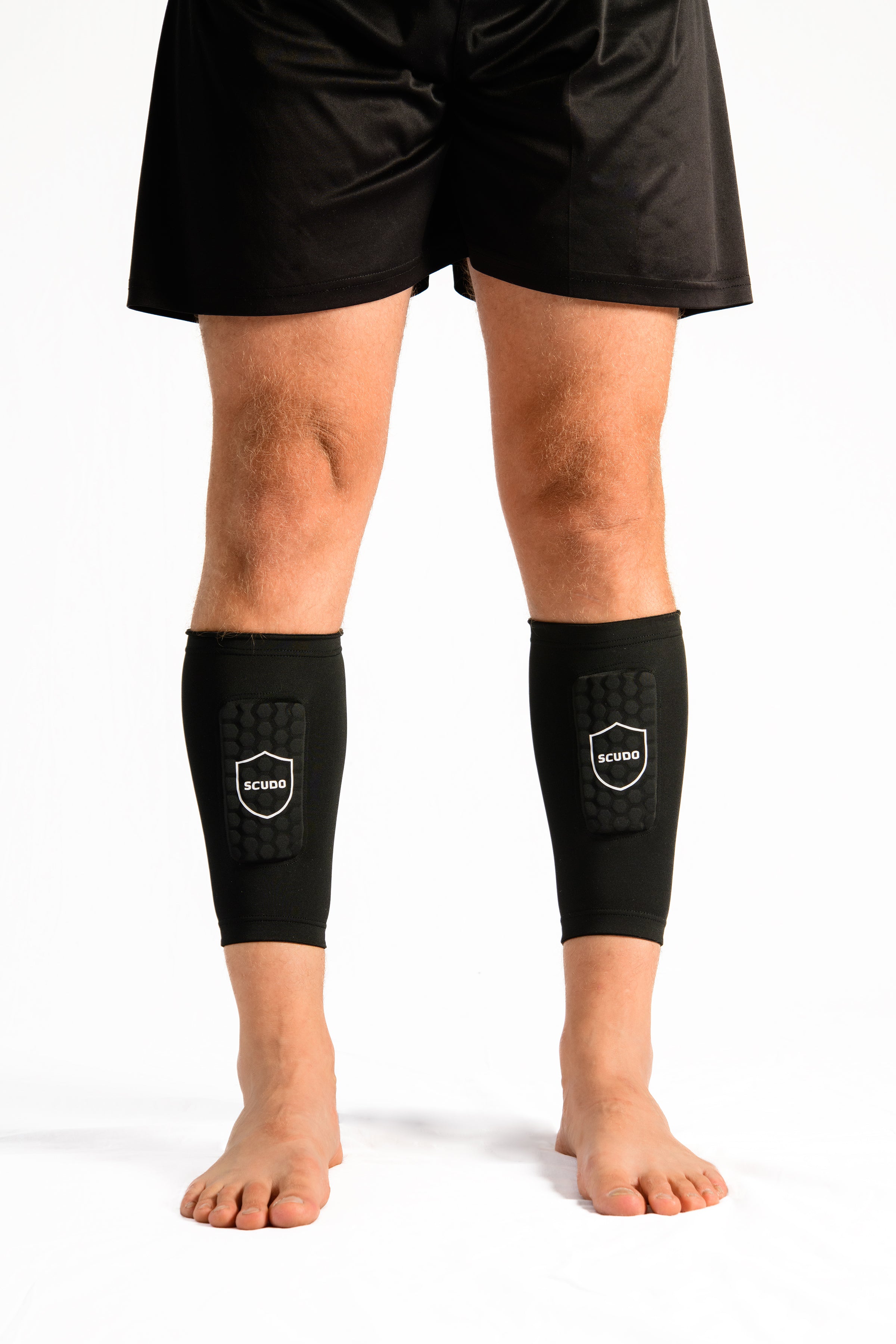 Built-In Compression Shin Pads - Adults